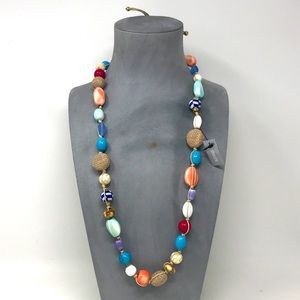 Chico's NOSZ SP31-22 Chunky Vintage Boho Style Necklace, Size OS - Multicolor